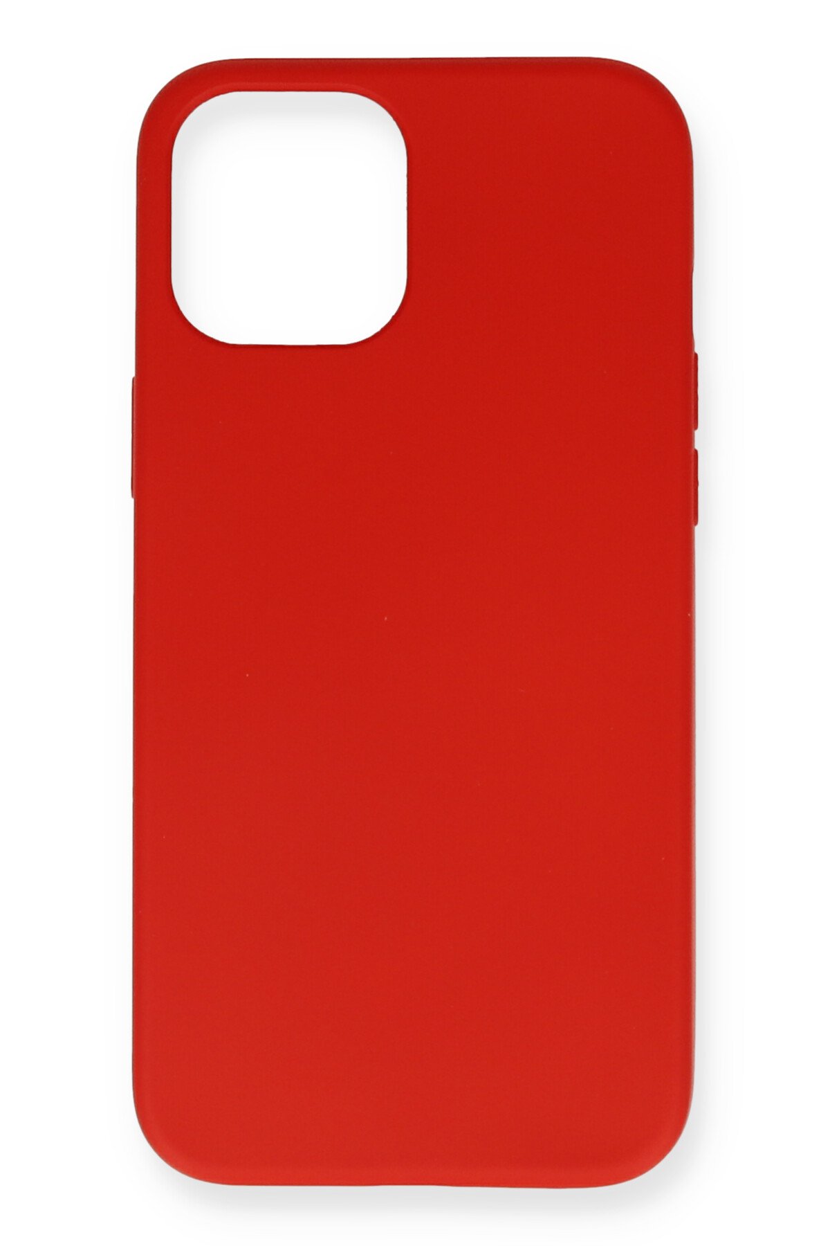 NewFace Newface iPhone 12 Mini Kılıf Nano içi Kadife Silikon - Kırmızı
