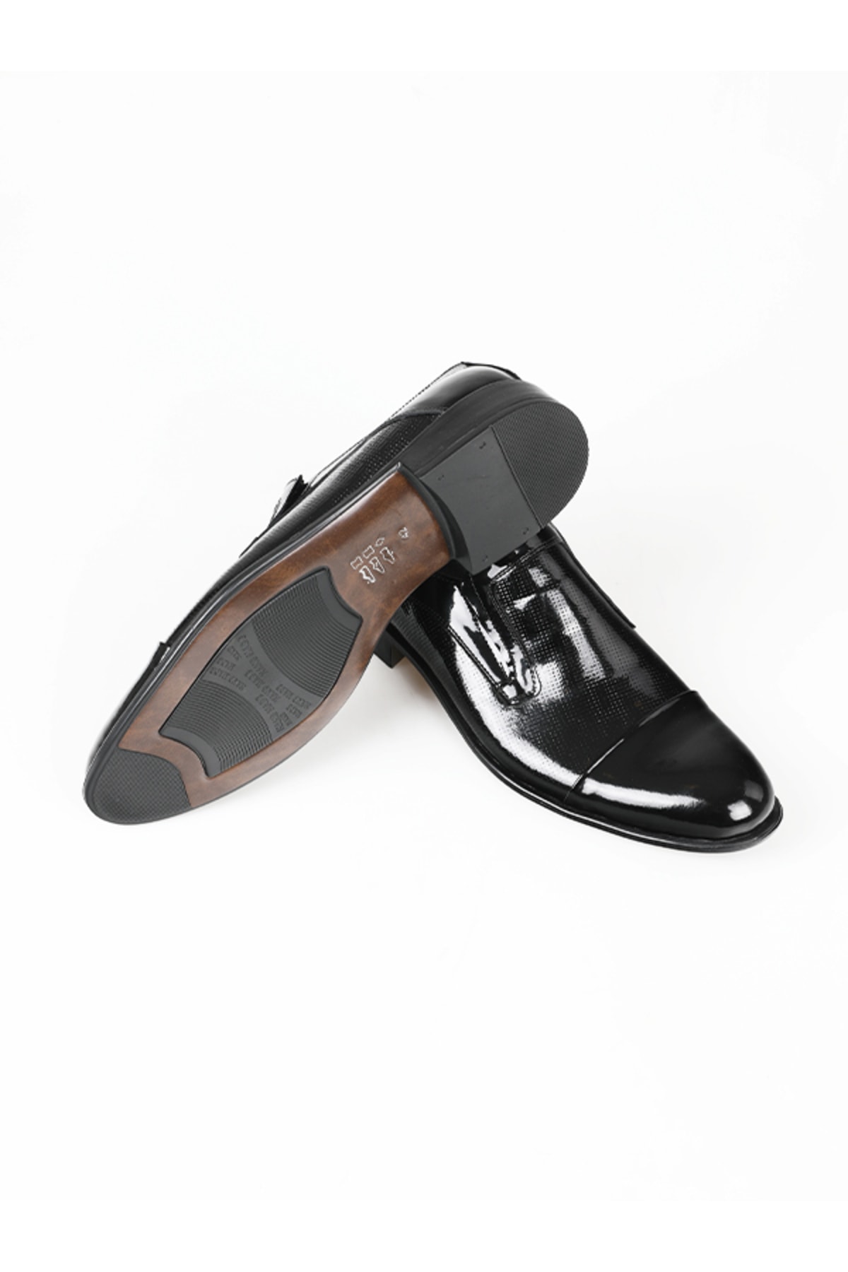 Calvano Hakiki Deri Siyah Erkek Klasik Ayakkabı Mt4020-black Shıny