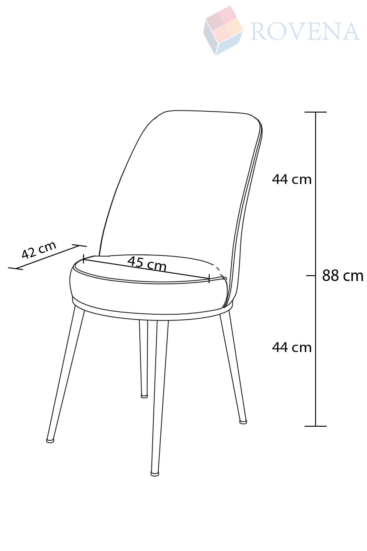 Rovena Leona Beyaz 80x132 Mdf Açılabilir Yemek Masası Takımı 4 Adet Sandalye
