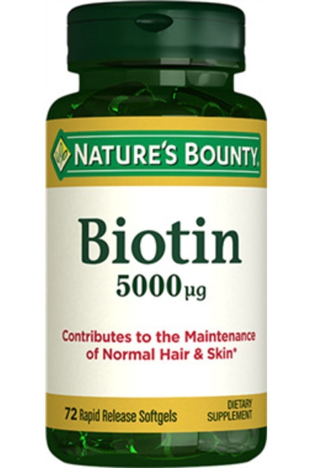 Nature‘s Bounty Nb Biotin 5000 Mcg 72 Kapsül