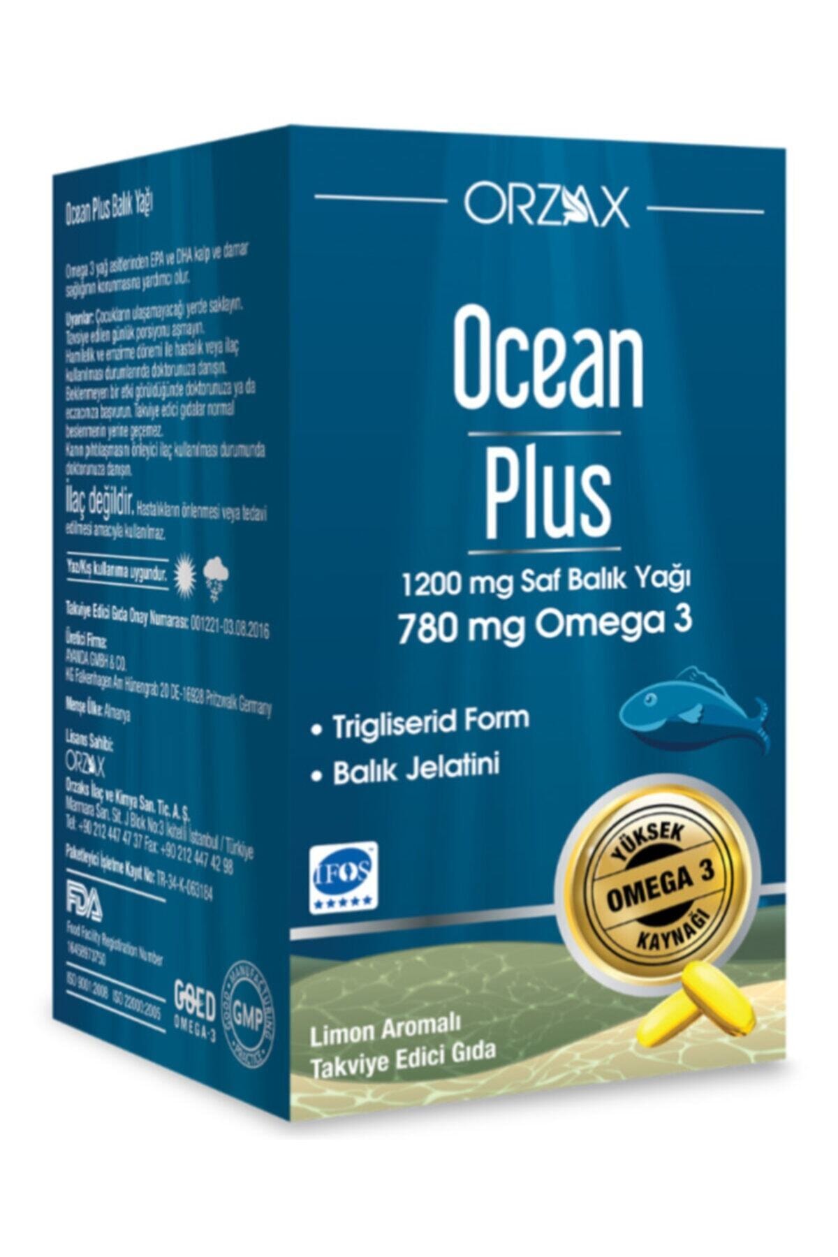 Ocean Orzax Ocean Plus 1200 mg 50 Softjel Kapsül