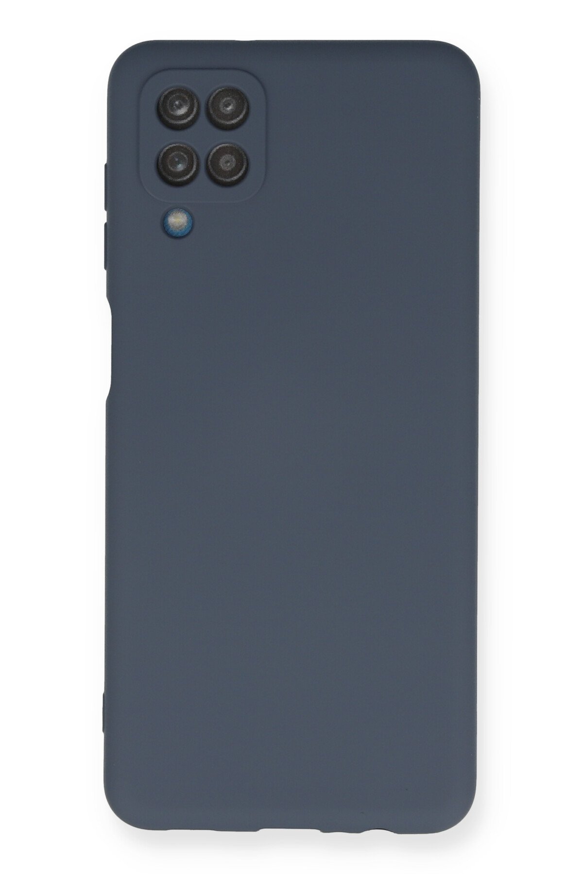 NewFace Newface Samsung Galaxy A12 Kılıf Nano içi Kadife Silikon - Gri