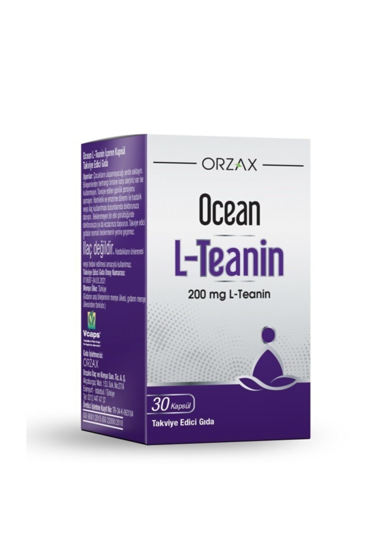 Ocean Ocean L-teanin ( 200 Mg L-theainine) 30 Kapsül