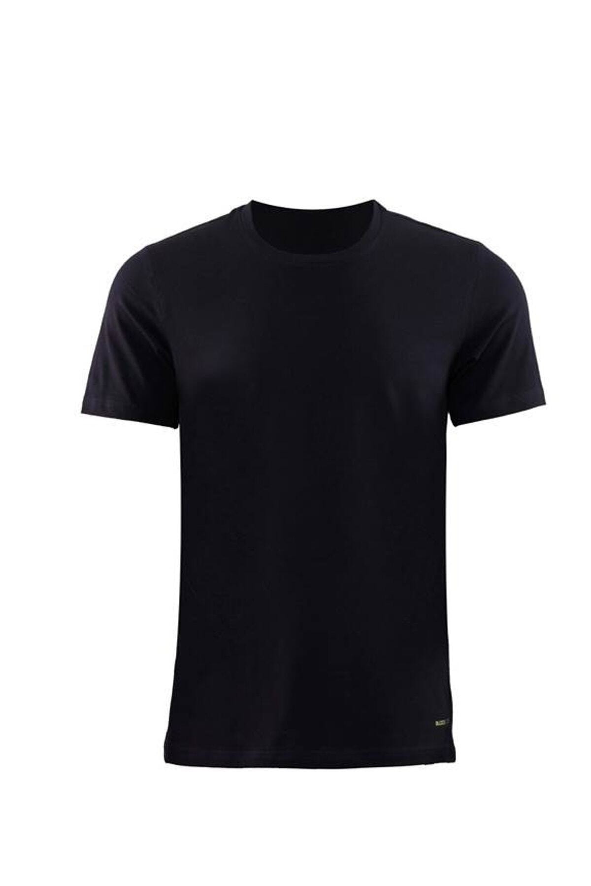 Blackspade 9675-Erkek Siyah 2li T-shirt-Siyah