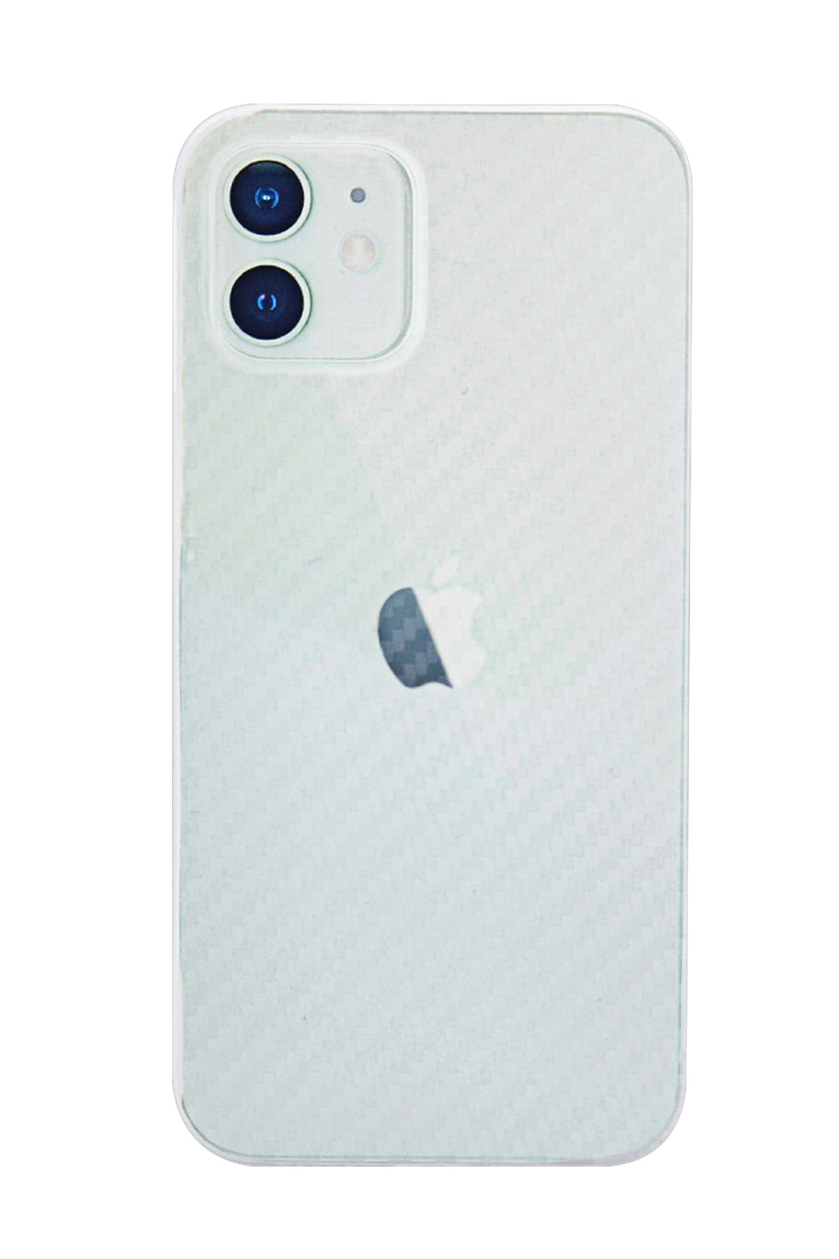 NewFace Newface iPhone 12 Kılıf Karbon PP Silikon - Şeffaf