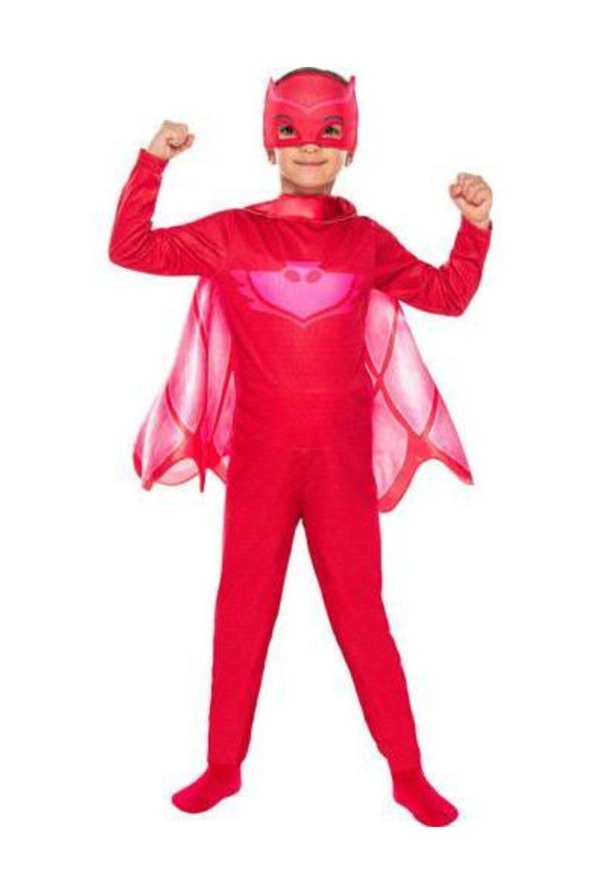 Tpm Pj Maskeliler Kostüm -baykuş Kız - Pijamaskeliler Çocuk Kostümü - Pelerinli Maskeli Model