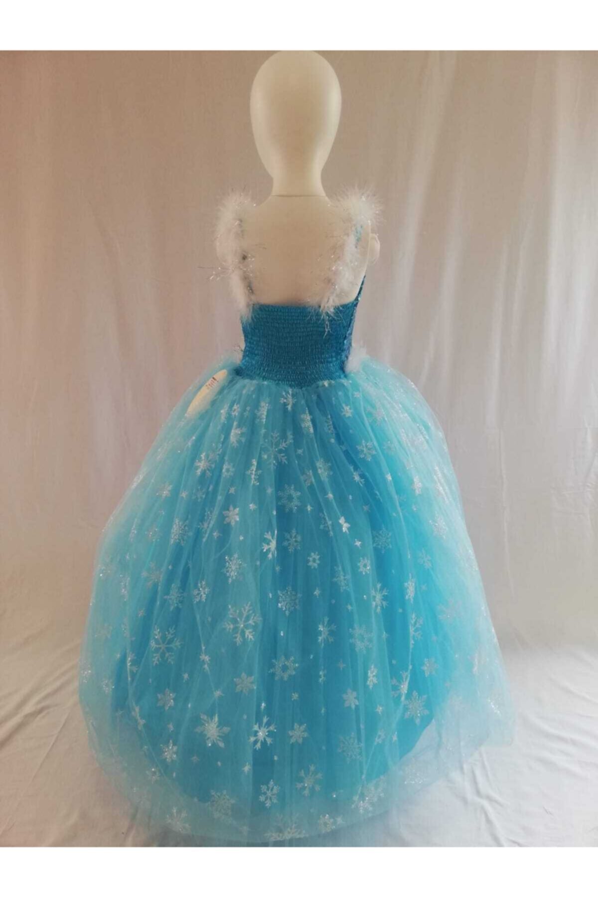 ELSA Kız Çocuk Mavi Frozen Elsa Kostüm Elbise