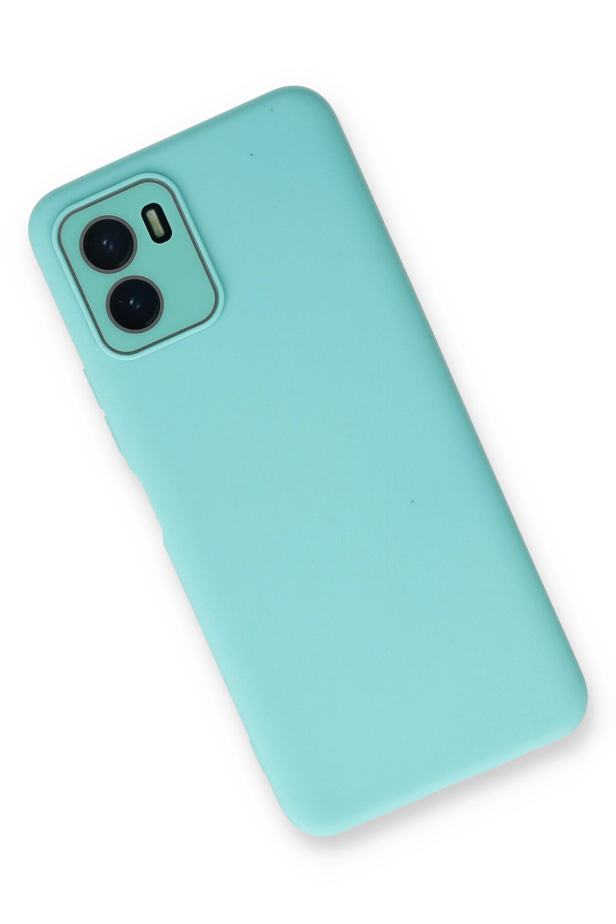 NewFace Newface Vivo Y15S Kılıf Lansman Glass Kapak - Turkuaz