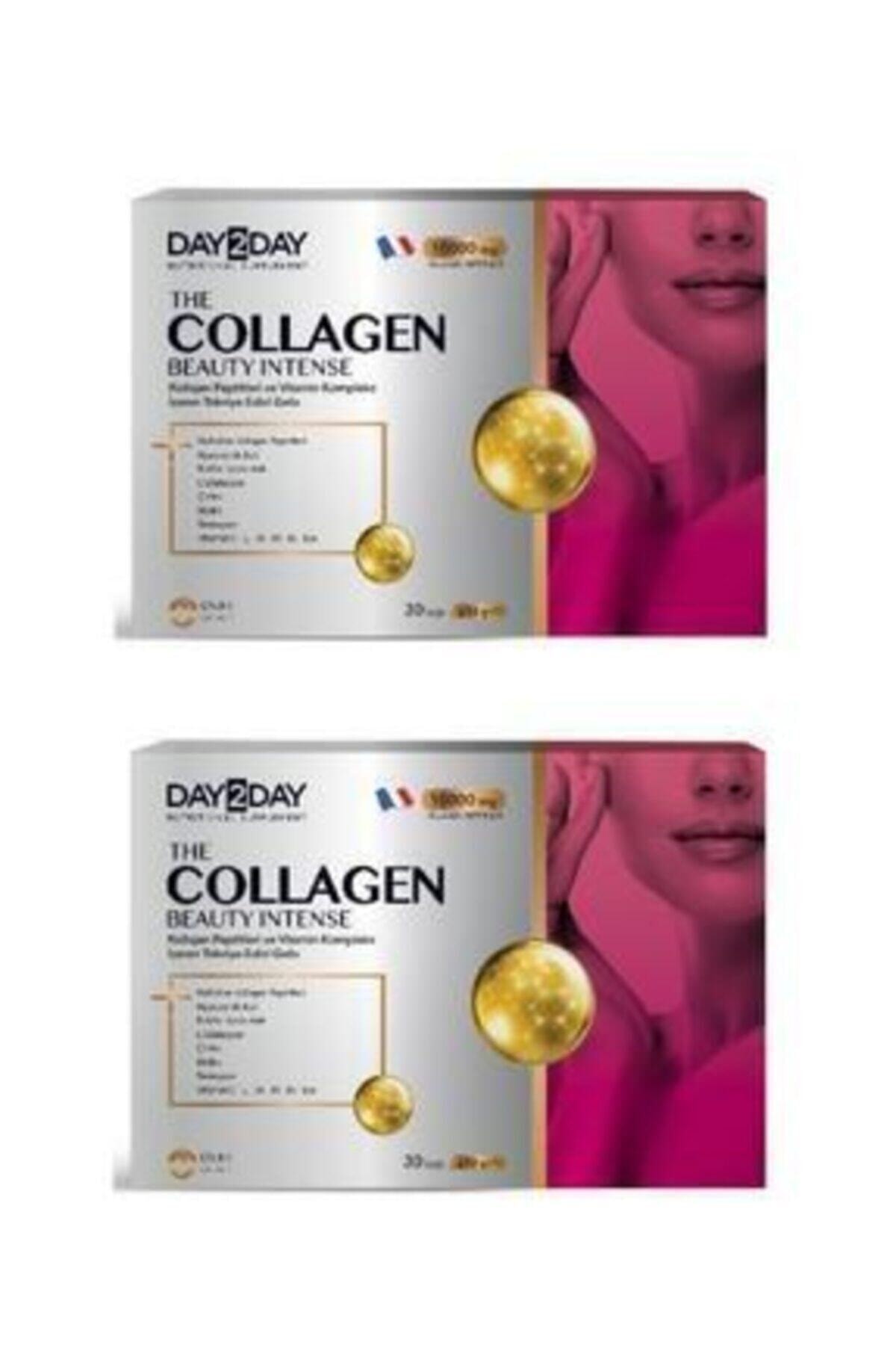 DAY2DAY Çilek Aromalı Day2day 2 Adet The Collagen Beauty Intense 30 Saşe x 12 gr