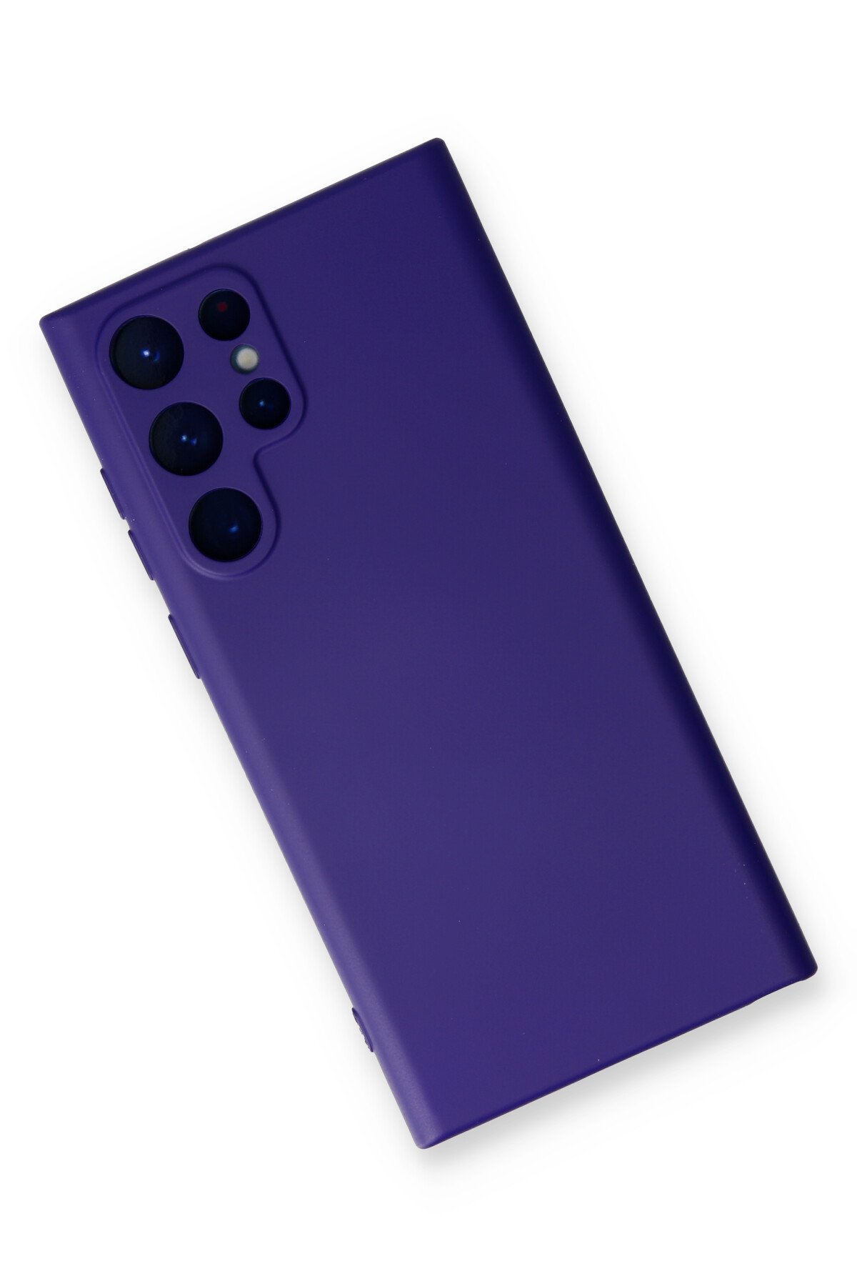 NewFace Newface Samsung Galaxy S22 Ultra Kılıf Nano içi Kadife Silikon - Mor