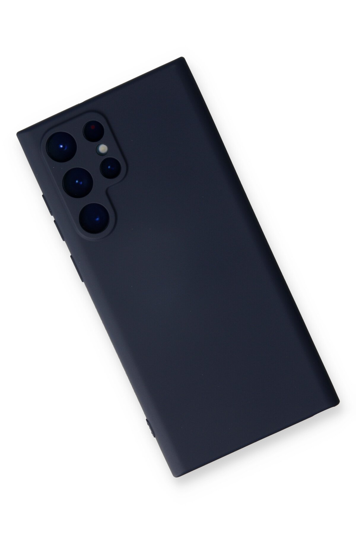 NewFace Newface Samsung Galaxy S22 Ultra Kılıf Nano içi Kadife Silikon - Lacivert