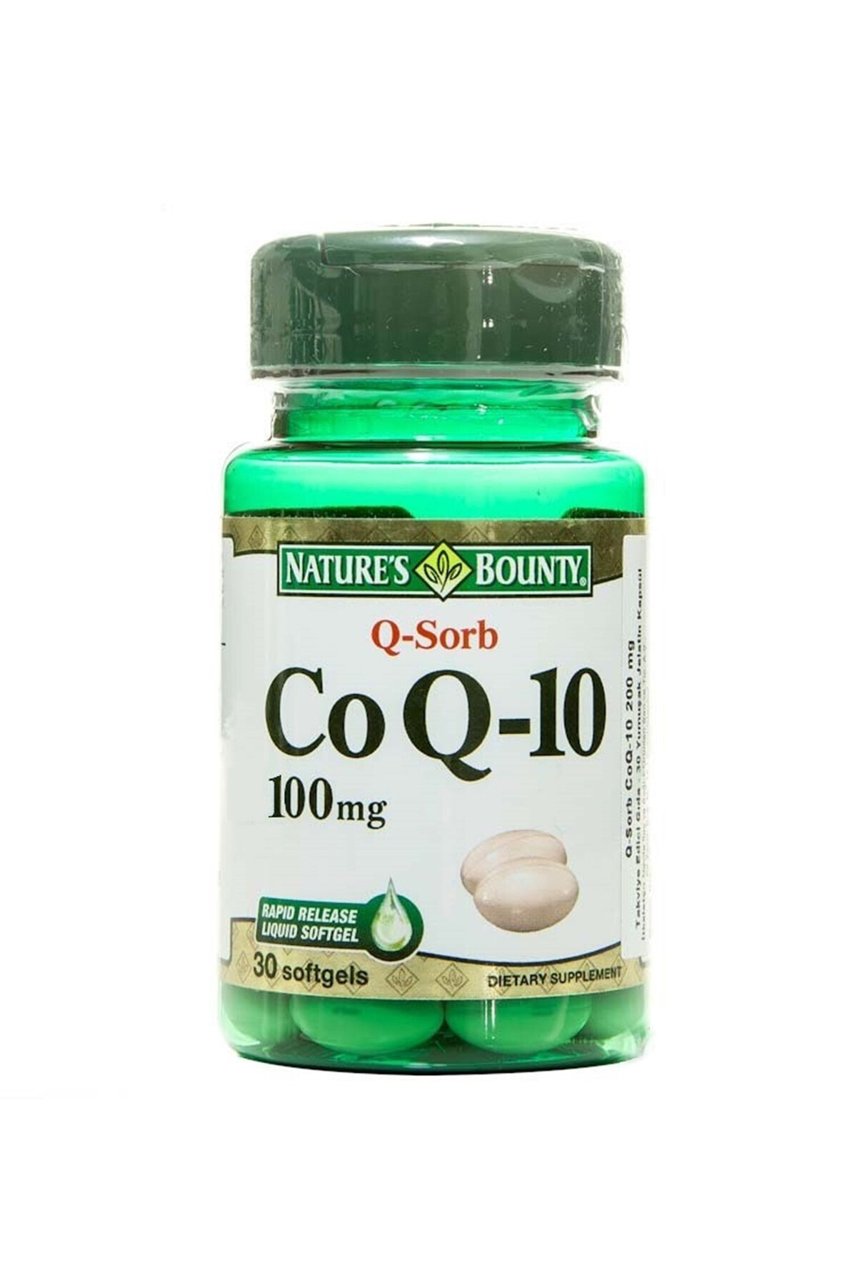 Nature‘s Bounty Coq-10 Plus (Q-Sorb) 100 Mg 30 Kapsül 074312001093
