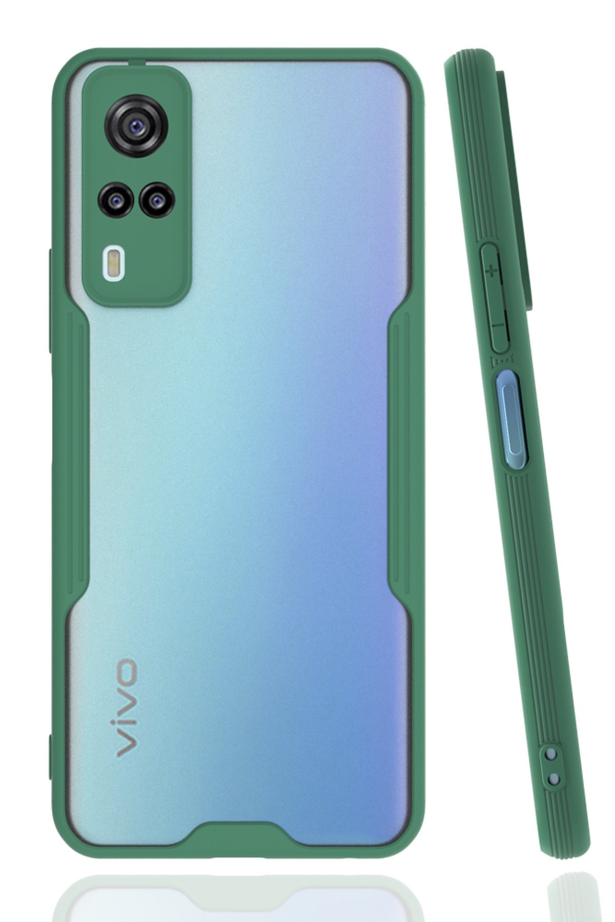 NewFace Newface Vivo Y53S Kılıf Platin Silikon - Yeşil