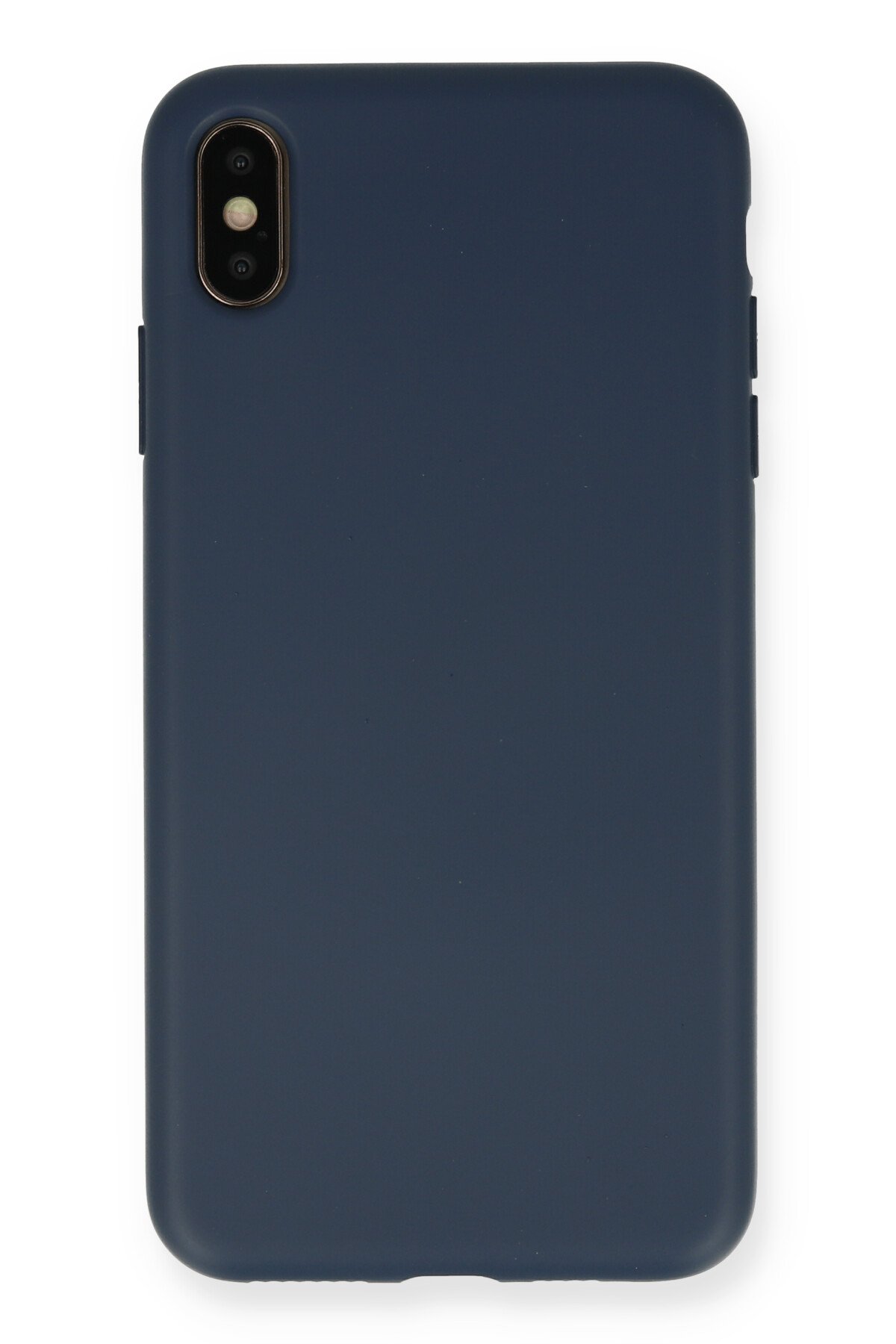 NewFace Newface iPhone XS Max Kılıf Nano içi Kadife Silikon - Lacivert