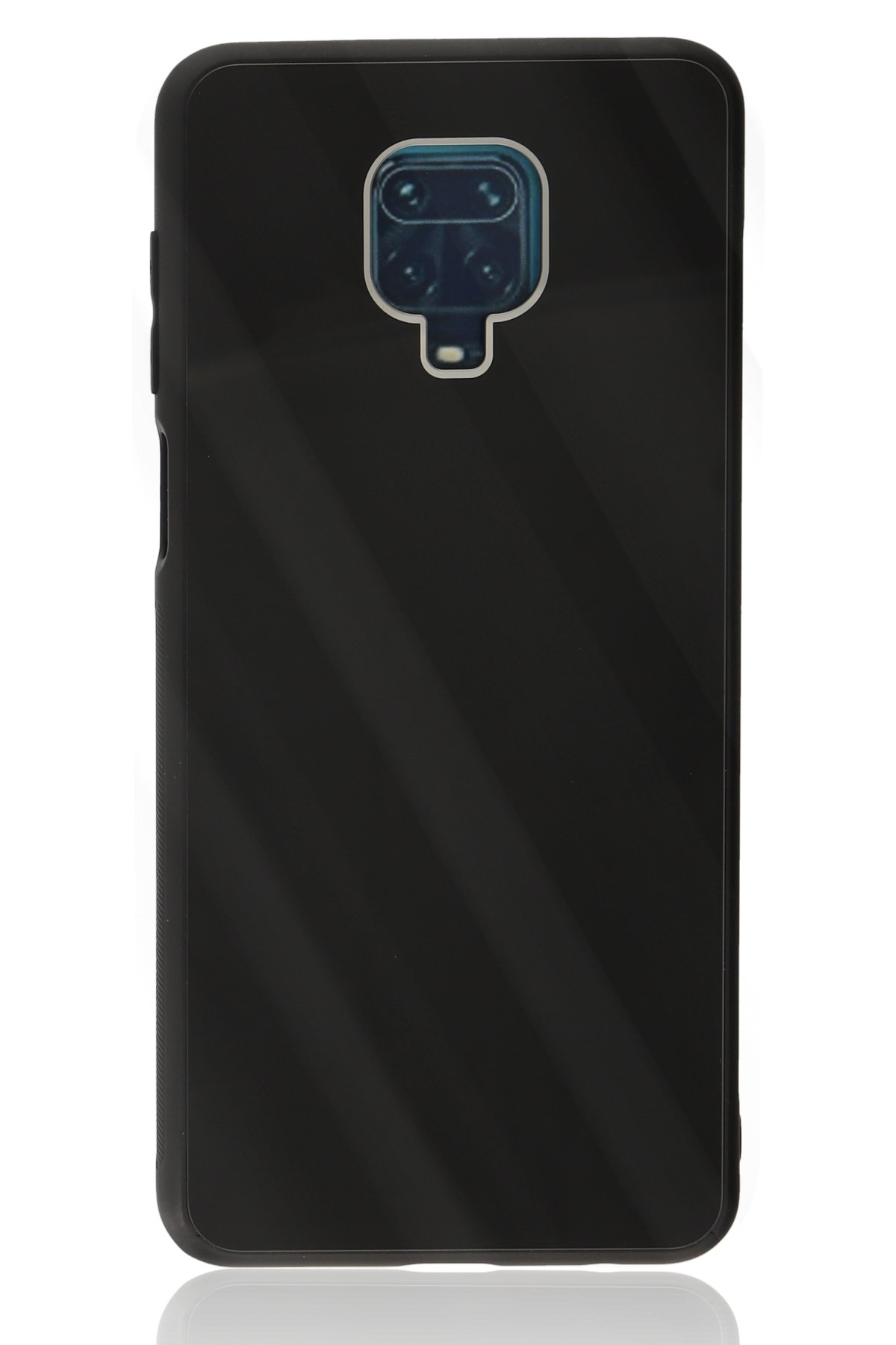 NewFace Newface Xiaomi Redmi Note 9 Pro Kılıf Glass Kapak - Siyah