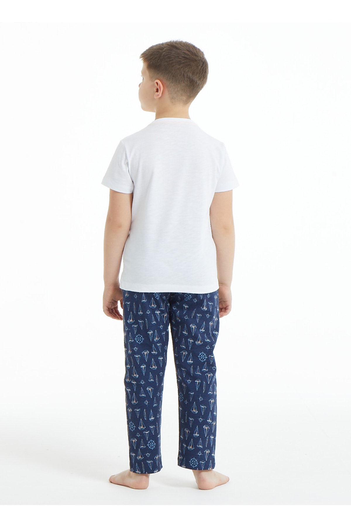 Blackspade Erkek Çocuk Pijama Takımı 30839 - Beyaz