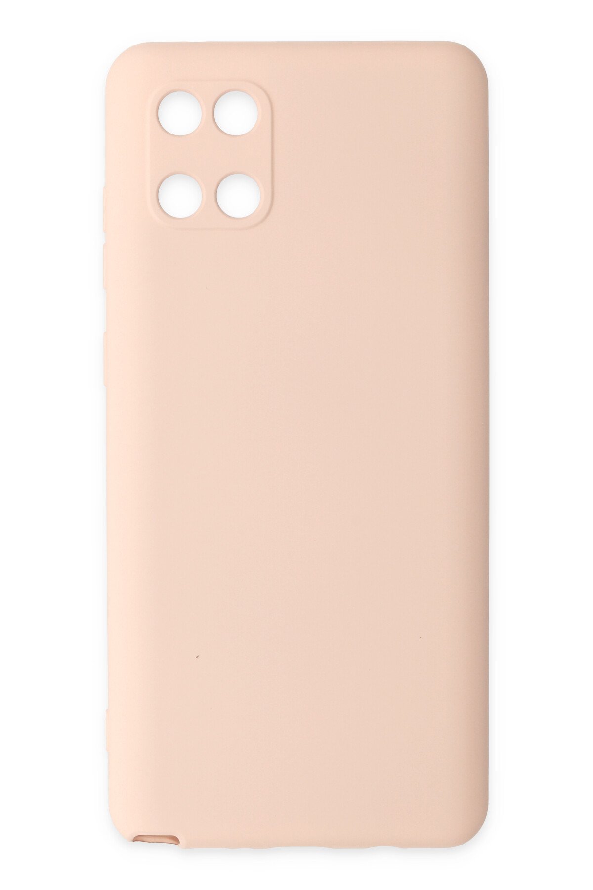 NewFace Newface Samsung Galaxy A81 Note 10 Lite Kılıf Nano içi Kadife Silikon - Pudra