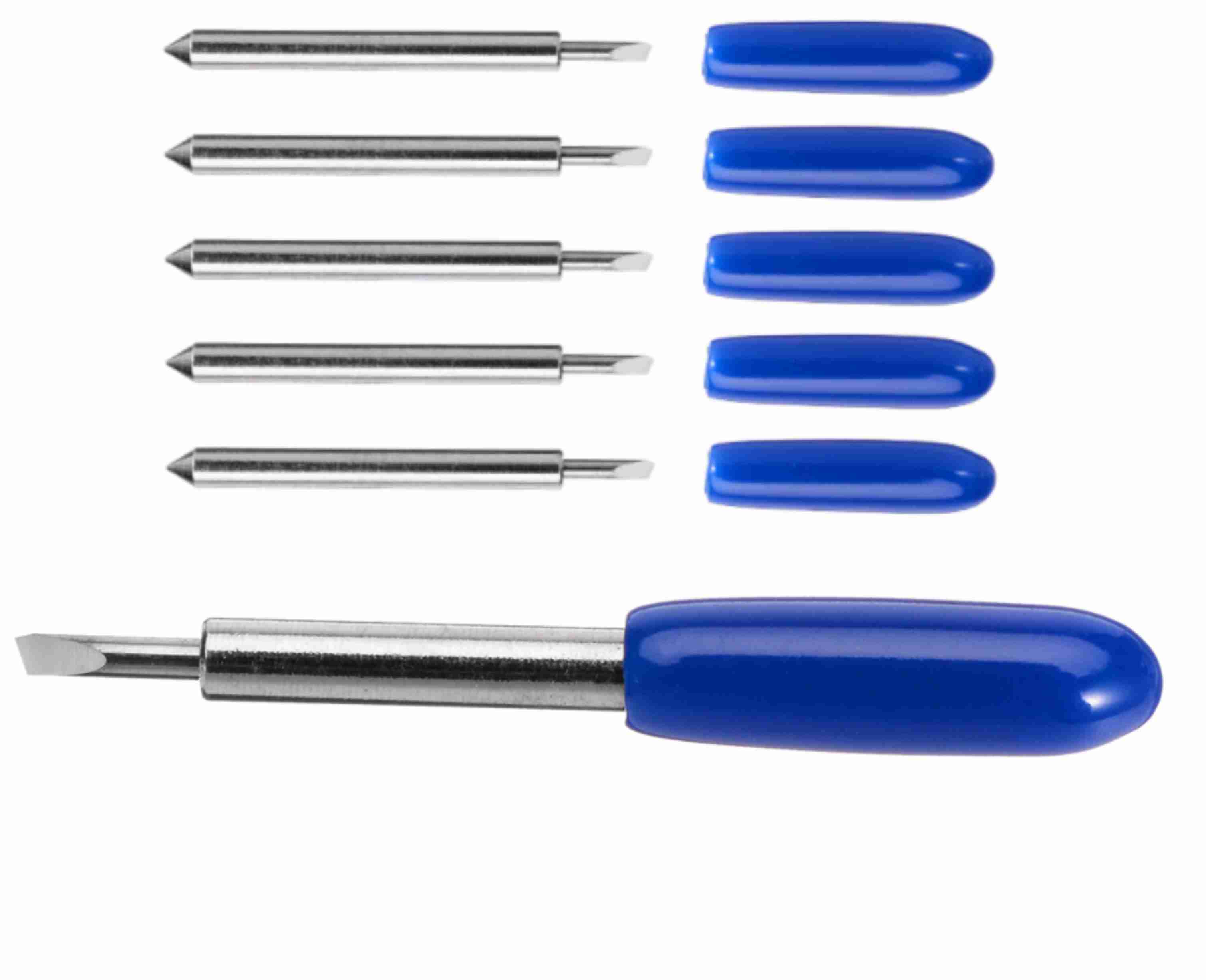 Sm Motors 5 Adet Plotter Kesici bıçak Ucu 30° Mavi