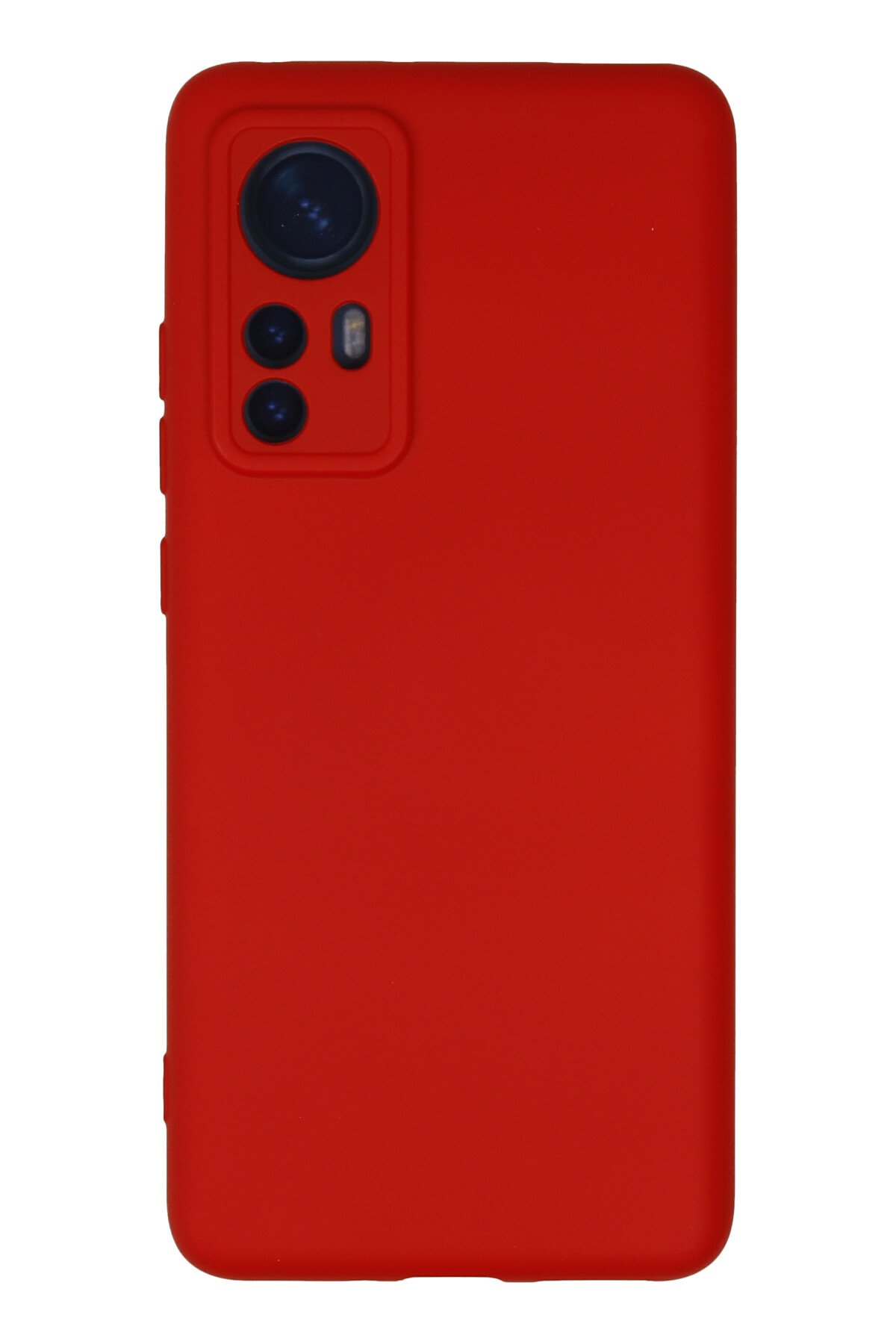 NewFace Newface Xiaomi Mi 12 Kılıf Nano içi Kadife Silikon - Kırmızı