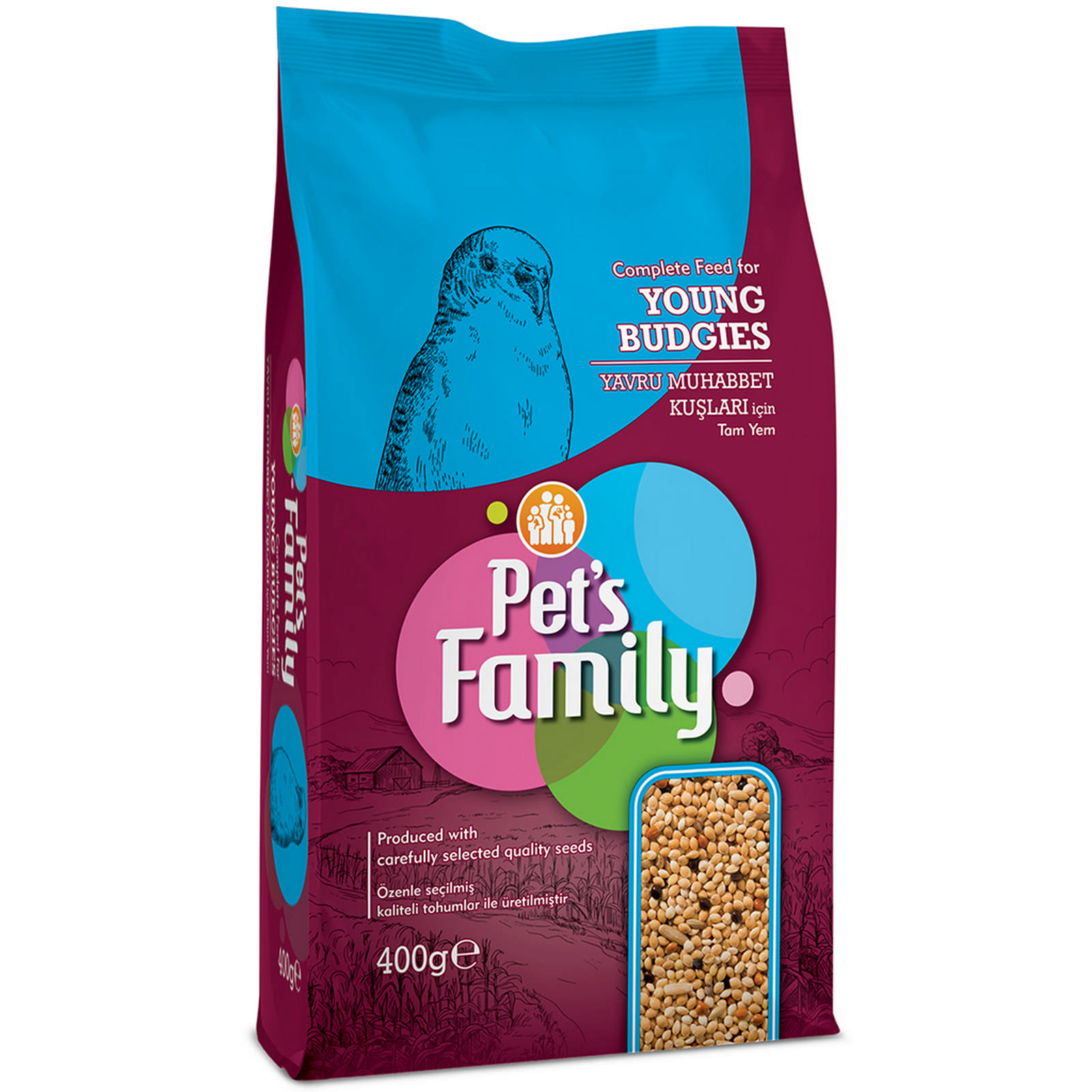 Pets Family Pets Famıly Yavru Muhabbet Yemi 400g Pets Family Pets Famıly Yavru Muhabbet Yemi 400g