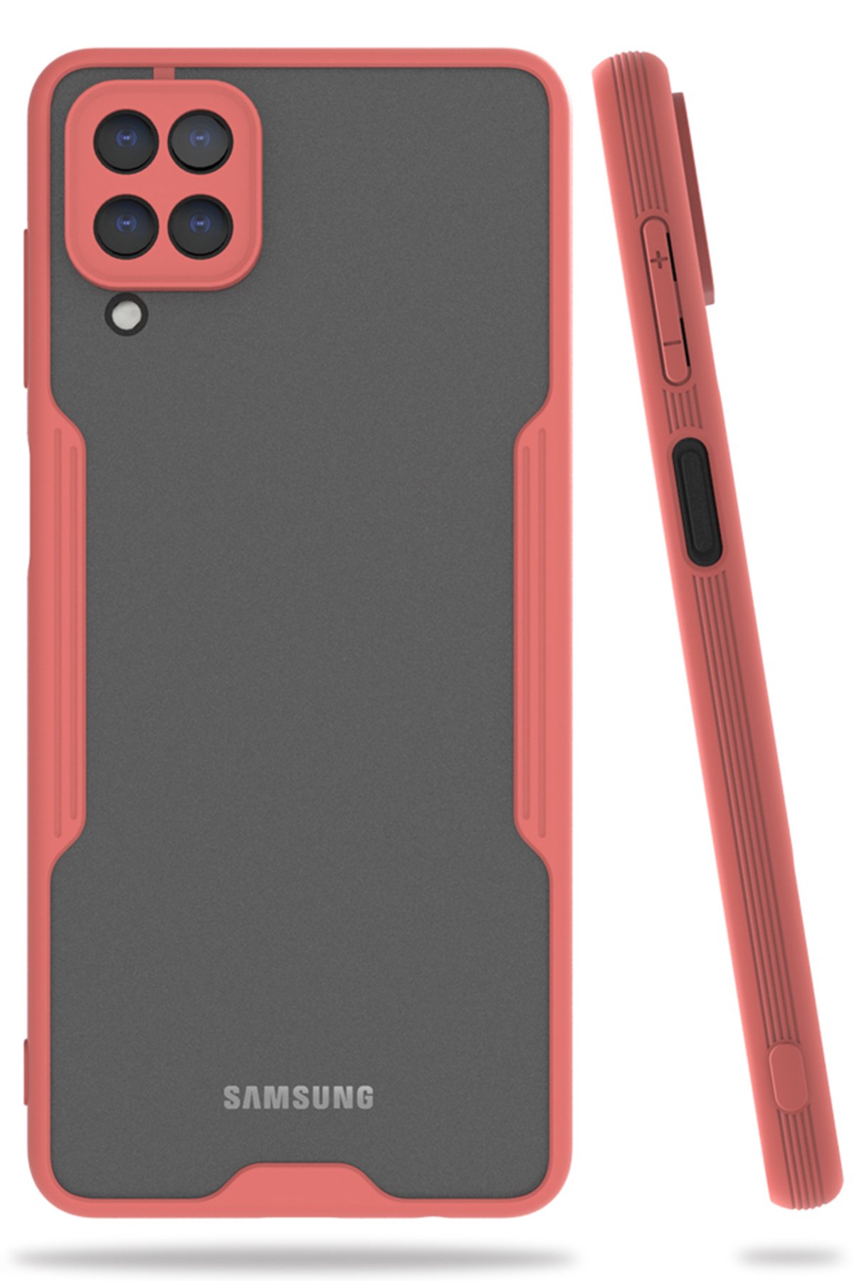 NewFace Newface Samsung Galaxy A22 Kılıf Platin Silikon - Pembe