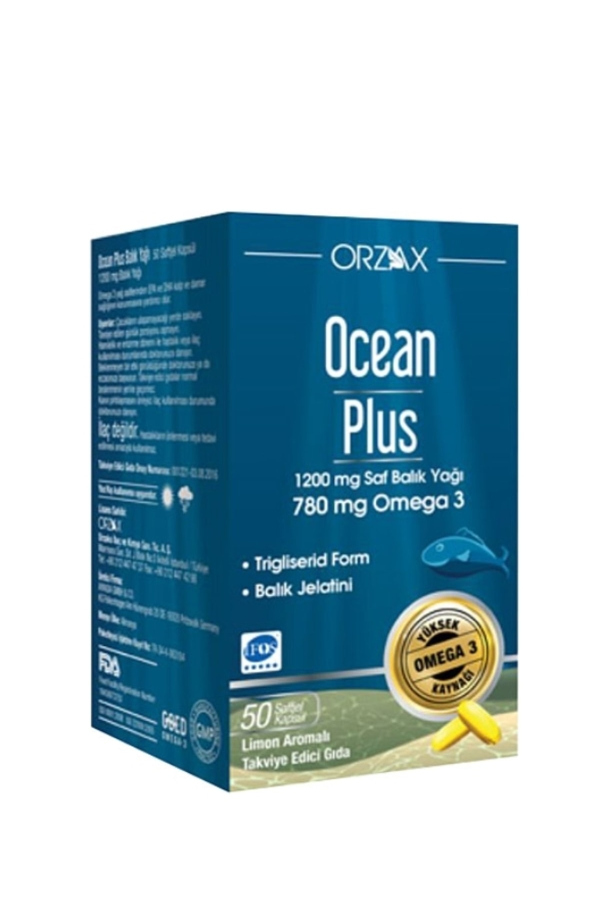 Ocean Orzax Ocean Plus 1200 Mg 50 Kapsül Skt:052025