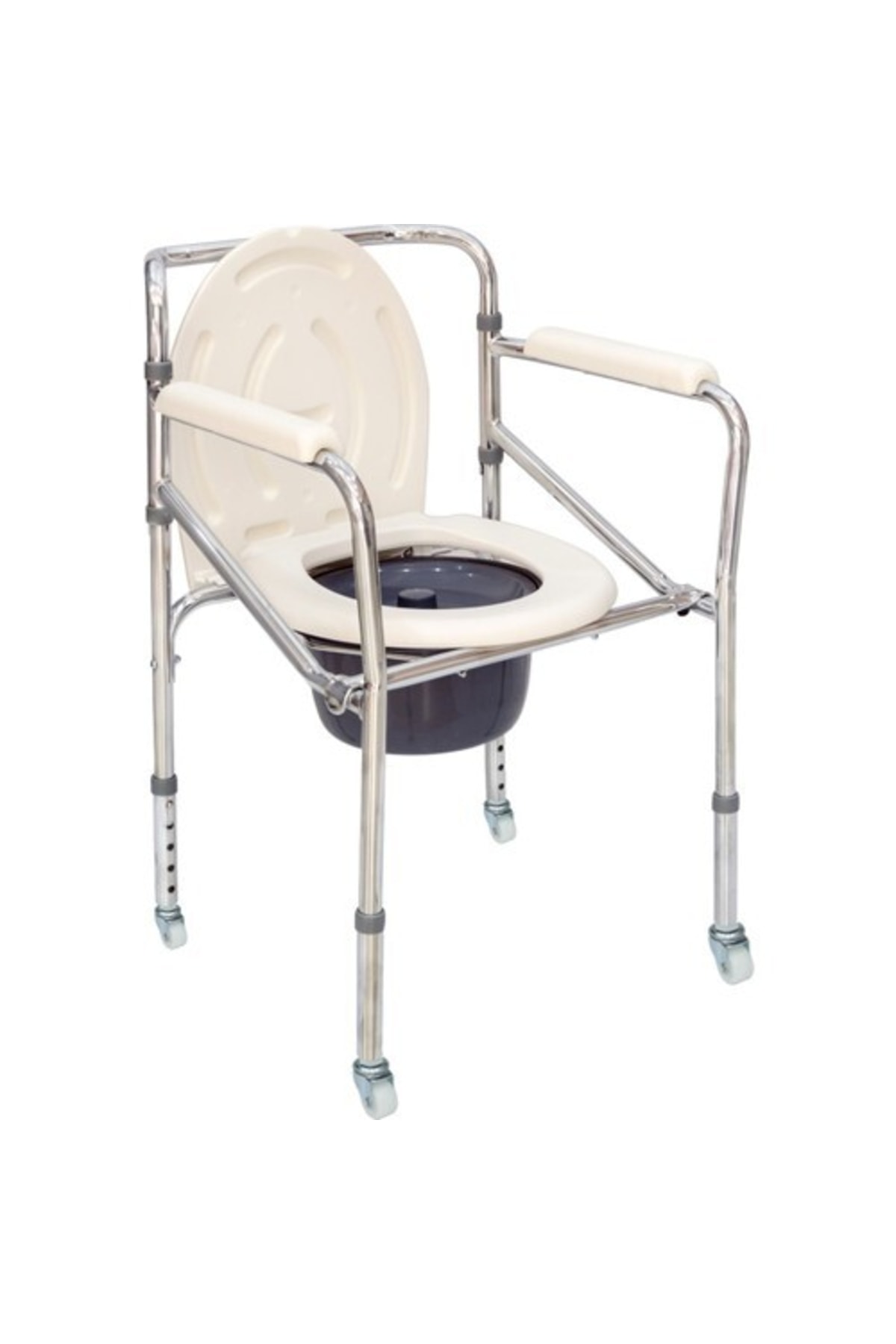 Comfort Plus Dm-697 Küçük Tekerlekli Tuvaletli Sandalye Comfort Plus Dm-697 Küçük Tekerlekli Tuvaletli Sandalye