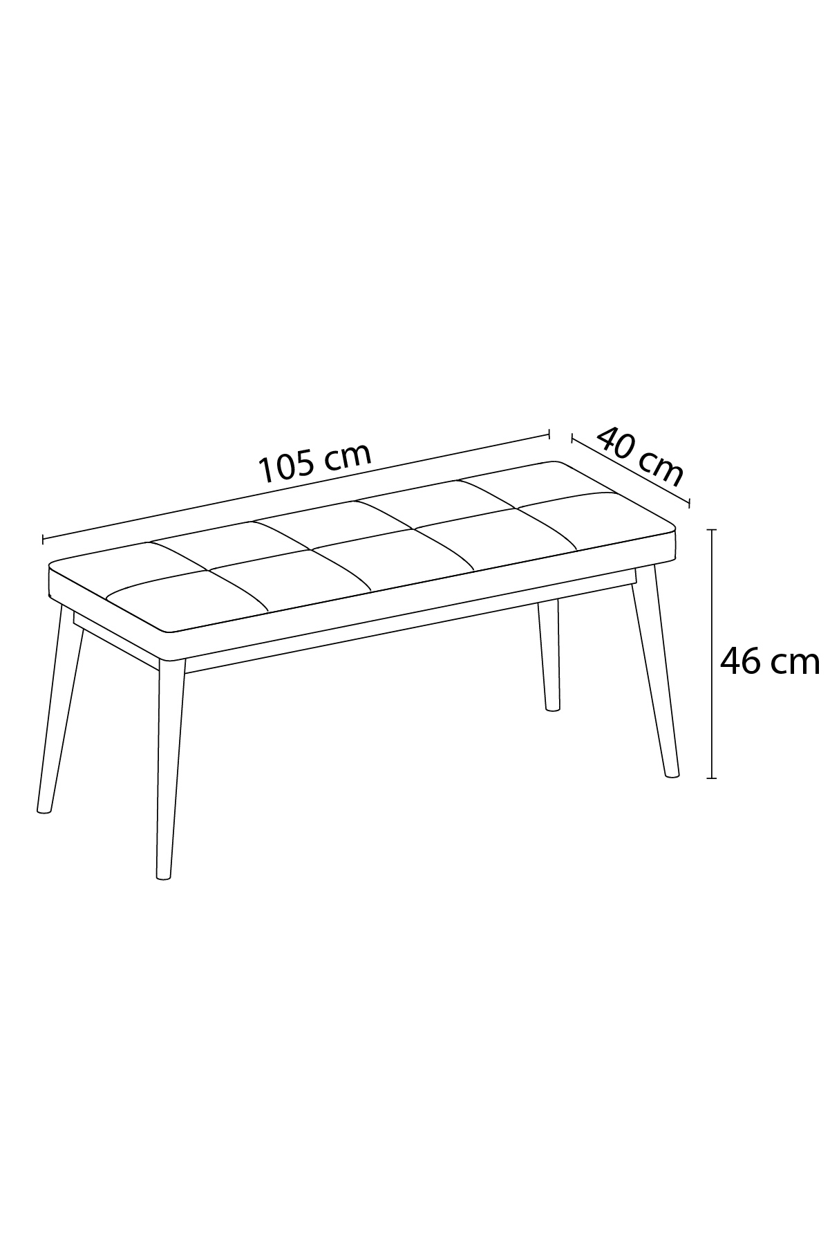 Rovena Leona Beyaz 80x132 Mdf Açılabilir Yemek Masası Takımı 4 Sandalye 1 Bench