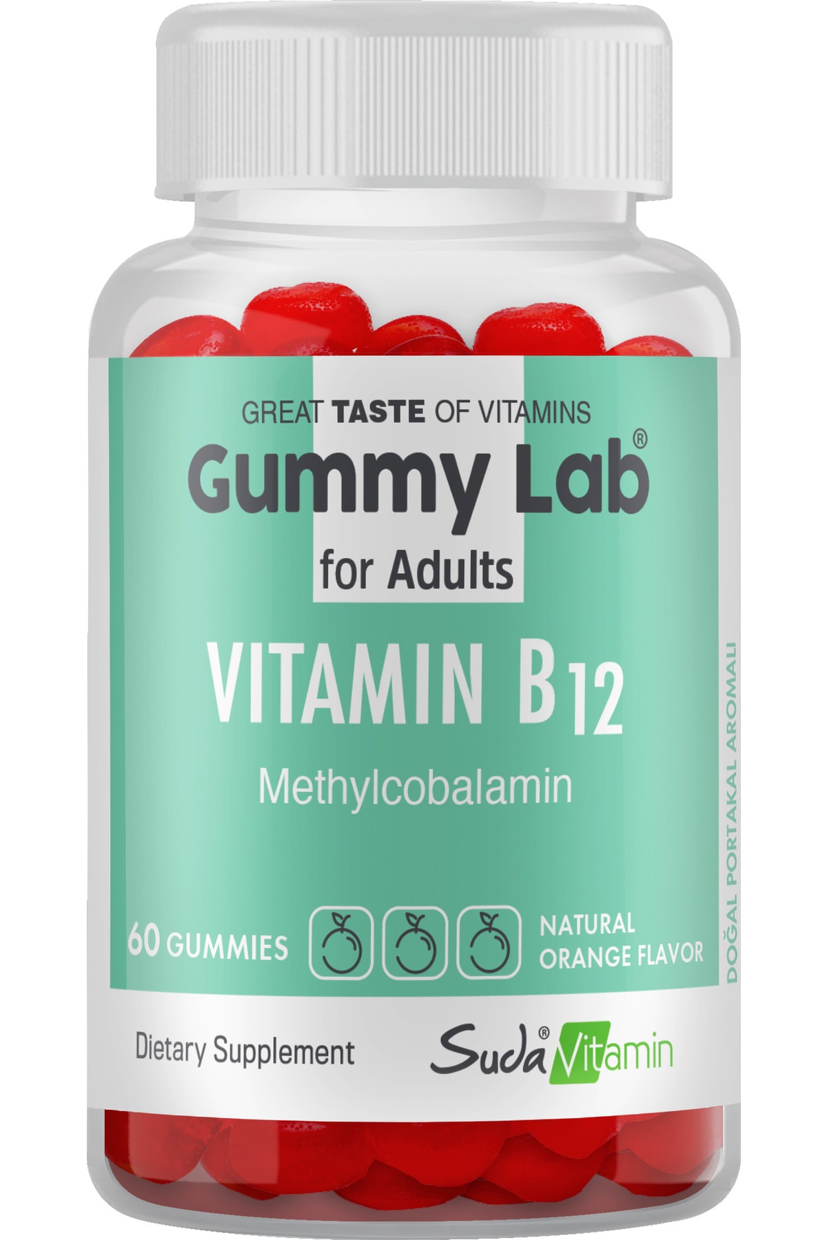 Suda Vitamin Vıtamın B12 For Adults Portakal60 Gummies