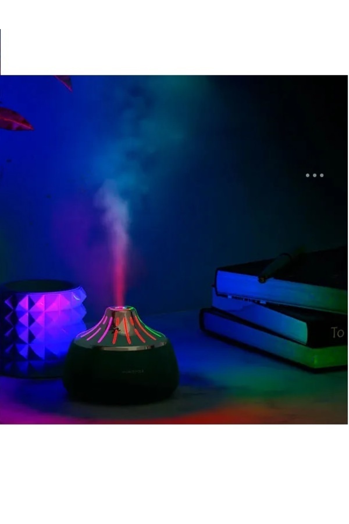 JUNGLEE 200ml Ultrasonik Oda Hava Nemlendirici Led Işıklı Buhar Makinesi Aroma Difizör