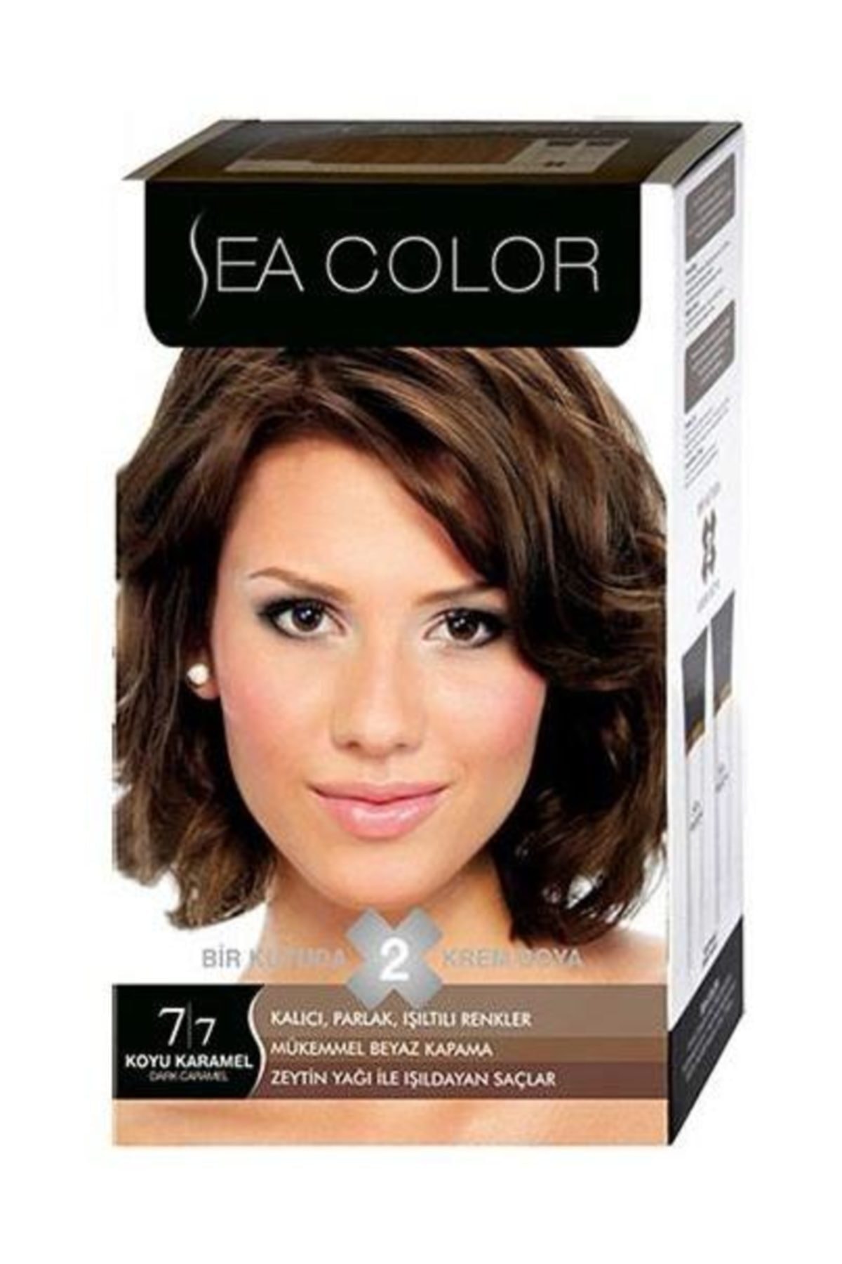 Sea COLOR 2Lİ KREM SAÇ BOYASI 77 KOYU KARAMEL Sea COLOR 2Lİ KREM SAÇ BOYASI 77 KOYU KARAMEL
