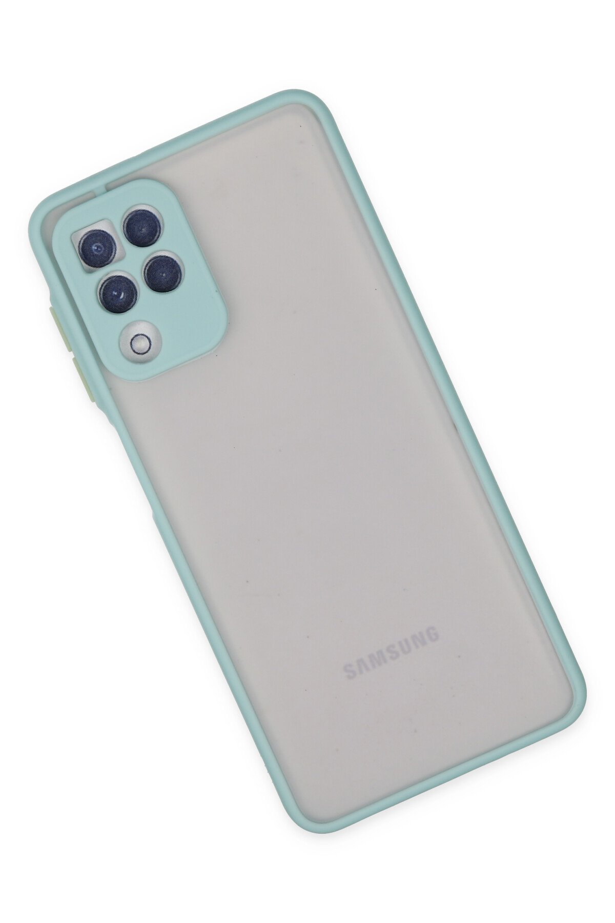 NewFace Newface Samsung Galaxy M22 Kılıf Montreal Silikon Kapak - Turkuaz